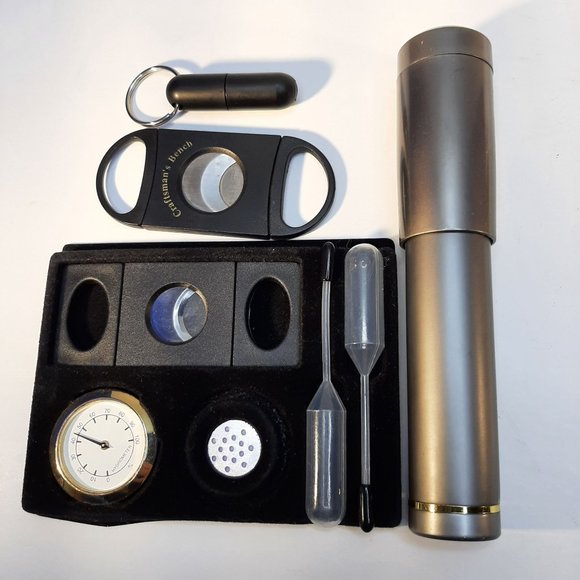 Cigar Accessory Gift Set Cutters Case Punch Humidity Indicator Pick One - Picture 3 of 9